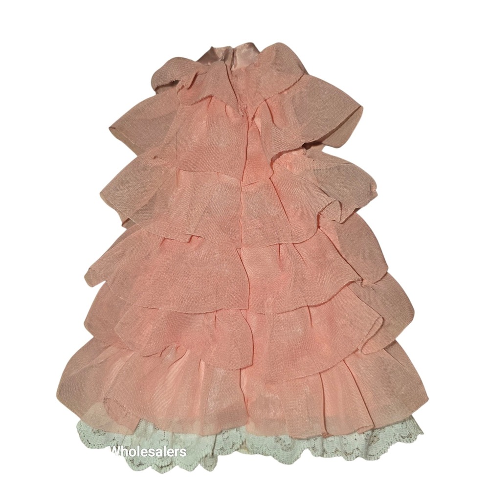 Barbie Collector Pink Ruffled Lace‎ Long Skirt Doll Clothes Accessory